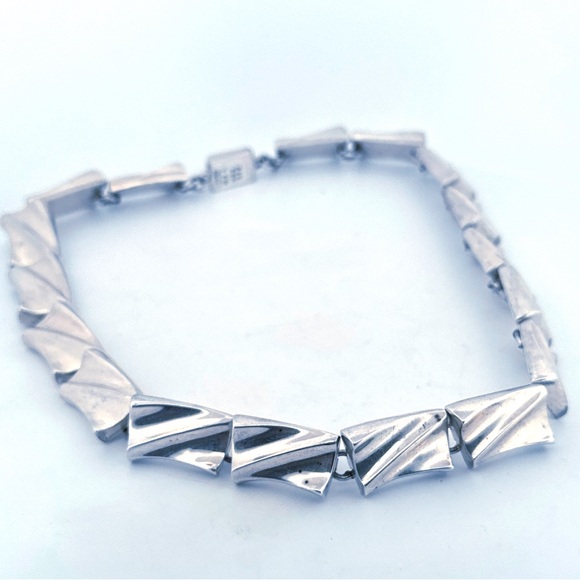 925 Signed by Artist very heavy made in Mexico vintage necklace - Picture 2 of 12